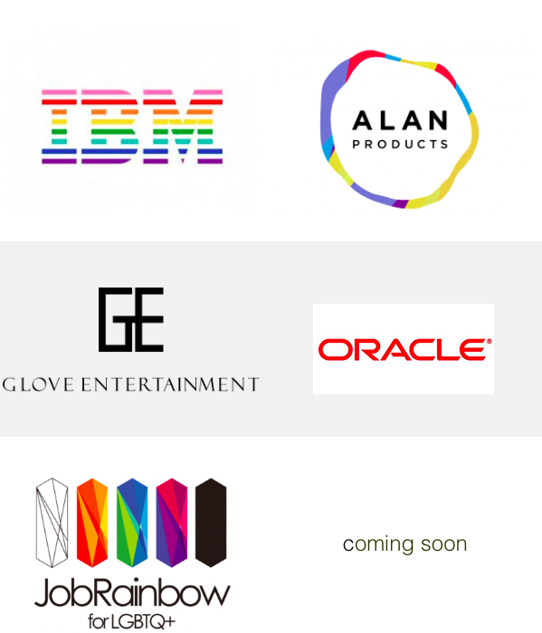 IBM, ALANPRODUCTS, GLOVE ENTERTAINMENT, ORACLE, JobRainbow など