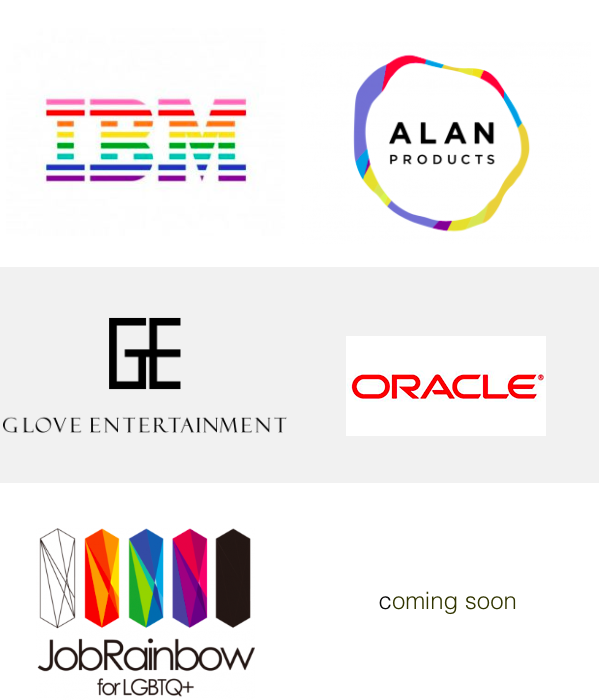 IBM, ALANPRODUCTS, GLOVE ENTERTAINMENT, ORACLE, JobRainbow　など